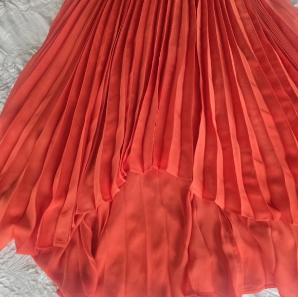 AnnaRita Vibrant Red Pleated Strapless Dress IT46 - Picture 3 of 3